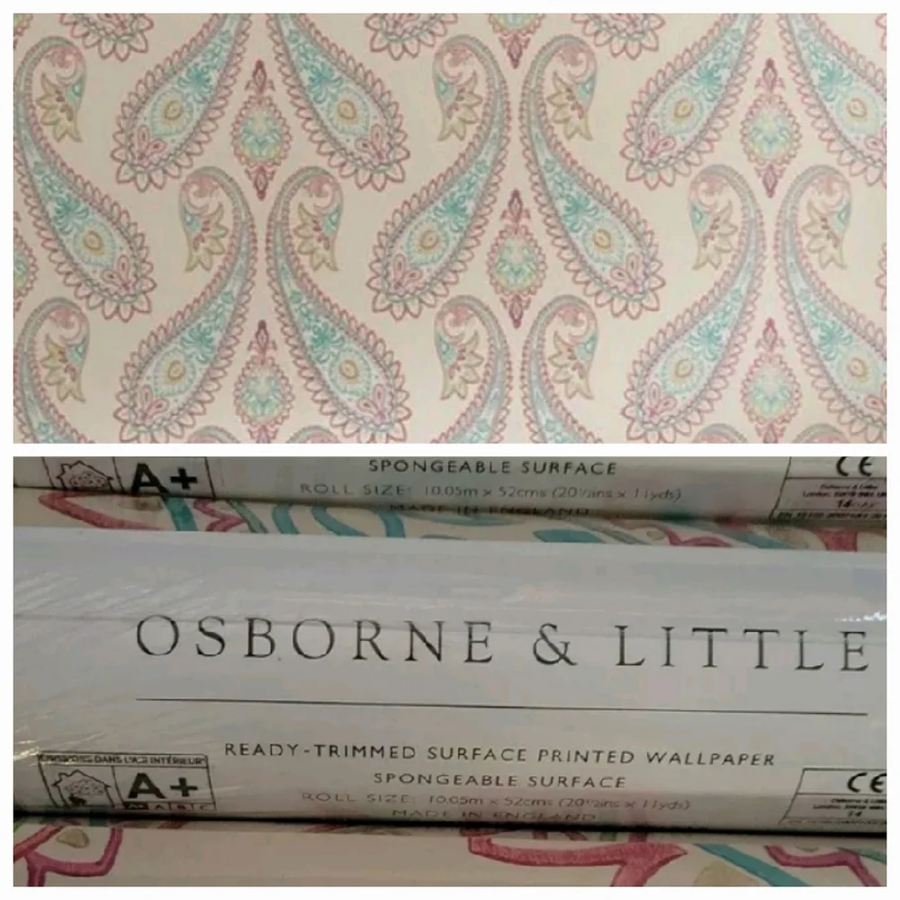 Osborne & Little NIZAM Grand Tour Collection Wallpaper Paisley Motif England NEW